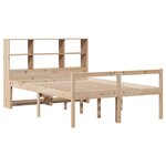 vidaXL Lit bibliothèque sans matelas 140x200 cm bois massif de pin