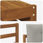 vidaXL Ensemble de canapés d'extérieur 9 Pièces Gris Naturel et Clair