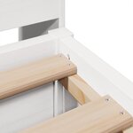 vidaXL Cadre de lit sans matelas blanc 180x200 cm bois massif de pin