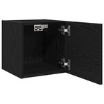 vidaXL Meuble TV 2 Pièces Noir 30.5 x 30 x 30 cm Bois d'ingénierie
