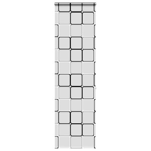 vidaXL Store enrouleur de douche avec cassette largeur du tissu 56 cm