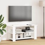 vidaXL Support de télévision Blanc 100 x 40 x 50 cm