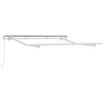 vidaXL Cadre de Store Rétractable à Opération Manuelle 2 5x2 cm Métal