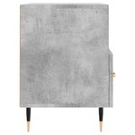 vidaXL Meuble TV Gris béton 80x36x50 cm Bois d'ingénierie