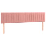 vidaXL Sommier à lattes de lit et matelas LED rose 120x190 cm velours