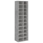 vidaXL Armoire à chaussures gris béton 54x34x183 cm bois d'ingénierie