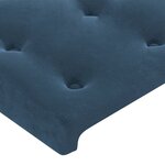 vidaXL Tête de lit Bleu foncé 80x5x78/88 cm Velours