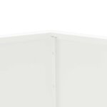 vidaXL Jardinière Blanc 75 x 75 x 60 cm Acier