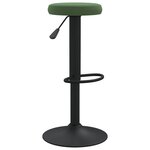 vidaXL Tabourets de bar lot de 2 vert foncé velours