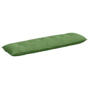 vidaXL Coussin de Dos Vert clair 180 x 50 cm Tissu en velours côtelé