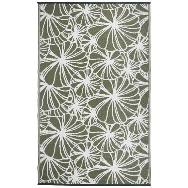 Esschert Design Tapis d'extérieur 241x152 cm Motif floral OC21