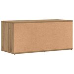vidaXL Meuble TV chêne artisanal 80x34x35 5 cm bois d'ingénierie