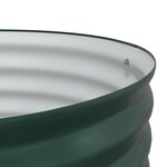 vidaXL Lit surélevé Vert 80 x 80 x 81 cm Acier