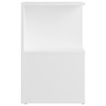 vidaXL Tables de chevet 2 Pièces blanc 35x35x55 cm bois d'ingénierie