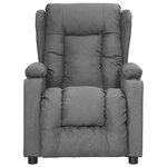 vidaXL Fauteuil Gris clair Tissu