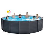 INTEX Ensemble de piscine hors sol Graphite Gray Panel 478x124 cm
