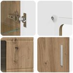 vidaXL Buffet Chêne artisanal 55 5 x 29 x 100 cm Bois d'ingénierie