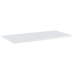 vidaXL Panneaux bibliothèque 8Pièces Blanc brillant 80x40x1 5cm Aggloméré