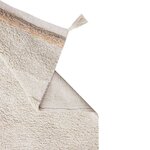 Tapis coton beige texturé avec finition pompons L - 170 x 240 cm