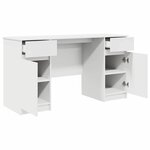 vidaXL Bureau avec tiroir Blanc 140 x 49 x 76 cm Bois d'ingénierie
