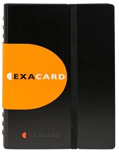Porte cartes de visite détachable120 cartes 20x14,5cm 75034 EXACOMPTA
