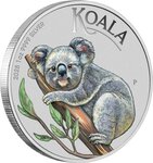 Pièce de monnaie en Argent 1 Dollar g 31.1 (1 oz) Millésime 2025 AUSTRALIAN KOALA