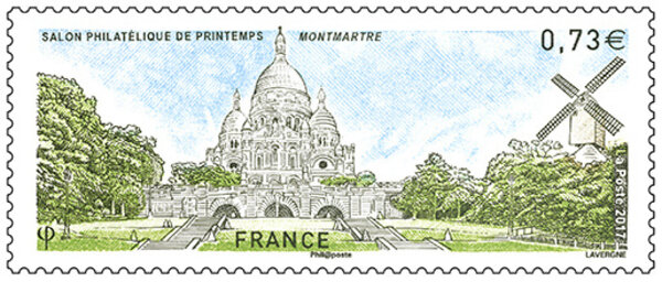 Timbre - Salon philatélique de printemps - Montmartre