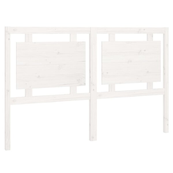 vidaXL Tête de lit Blanc 155 5x4x100 cm Bois massif de pin