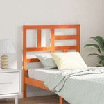 vidaXL Tête de lit Marron cire 80.5 x 4 x 104 cm Bois massif en pin