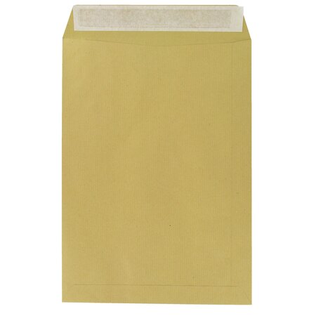 Boîte de 250 pochettes administratives  enveloppes à ouverture latérale  kraft brun 229x324 mm budget - la couronne