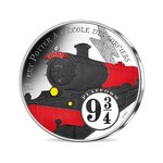 Harry potter à l'école des sorciers - monnaie de 10€ argent colorisée