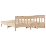 vidaXL Cadre de lit sans matelas 200x200 cm bois massif de pin