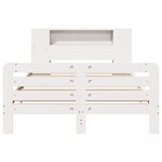 vidaXL Cadre de lit sans matelas blanc 160x200 cm bois de pin massif