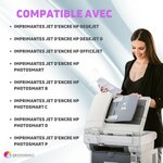 123CONSOMMABLES - 364XL - Cartouche compatible avec HP 364 XL d'encre Grande Capacité pour Photosmart 5510 5512 5515 5520 6510 6520 B110a B109a Deskjet 3070A 3520 Officejet 4620 4622 (Pack de 16)