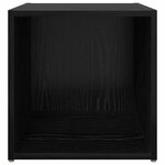 vidaXL Meuble TV 4 Pièces Noir 37 x 35 x 37 cm Bois d'ingénierie