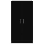 vidaXL Armoire à chaussures Noir 55x35x108 cm Bois d'ingénierie