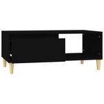 vidaXL Table basse Noir 90x50x36 5 cm Bois d'ingénierie