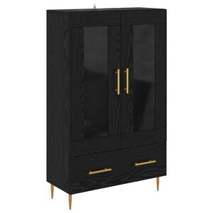vidaXL Haut Armoire avec tiroir Chêne noir 69 5 x 31 x 115 cm