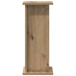vidaXL Support de Plante Chêne artisanal 25 x 25 5 x 60 5 cm