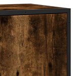vidaXL Buffet chêne fumé 68x35x76 cm bois d'ingénierie et métal