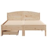 vidaXL Cadre de lit sans matelas 120x200 cm bois de pin massif