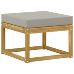 vidaXL Hocker d'extérieur Bois d'Acacia Massif Blanc