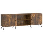 vidaXL Meuble TV Chêne fumé 150 x 31 x 50 cm Bois d'ingénierie