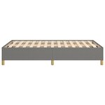 vidaXL Cadre de lit sans matelas gris foncé 120x200 cm tissu