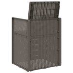 vidaXL Chaises de jardin salle à manger 2 Pièces Gris clair et anthracite