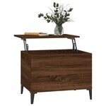 vidaXL Table basse Chêne marron 60x44 5x45 cm Bois d'ingénierie