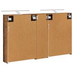 vidaXL Ensemble de Meubles de Salle de Bain 3 Pièces 120 x 14 5 x 70 cm