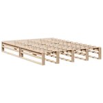 vidaXL Lit bibliothèque sans matelas 140x190 cm bois massif