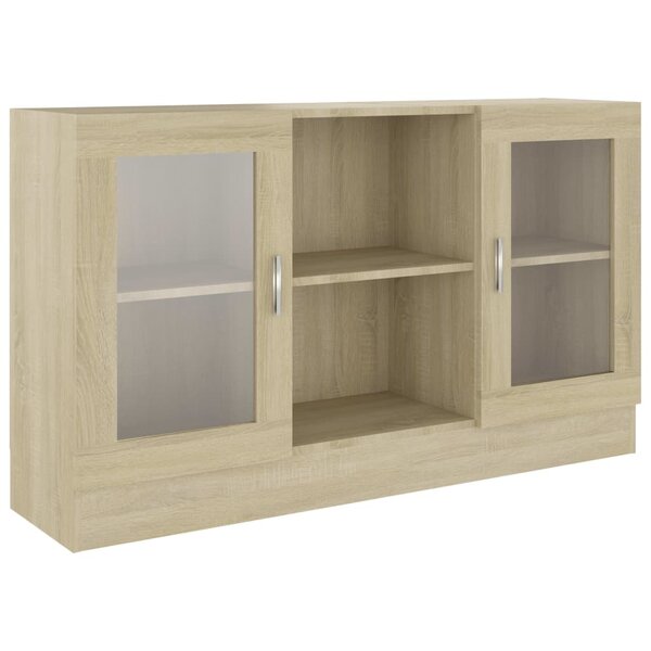 vidaXL Armoire à vitrine Chêne sonoma 120x30 5x70 cm Bois d'ingénierie