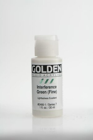 Peinture Acrylic FLUIDS Golden VII 30ml Interference Vert fin